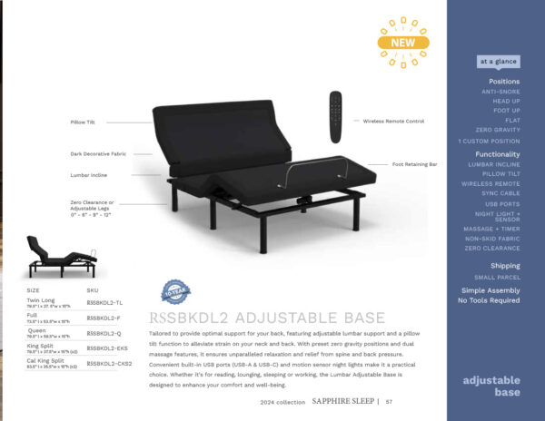 SAP450 Adjustable Base - Image 2
